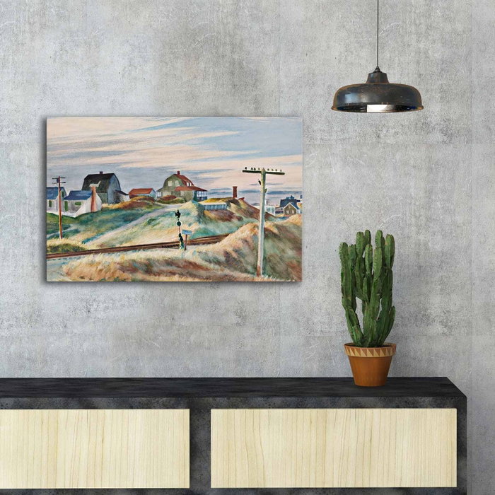 Wallity Cottages at North Truro de Edward Hopper - 45 x 70 cm Wallity Cottages at North Truro de Edward Hopper - 45 x 70 cm